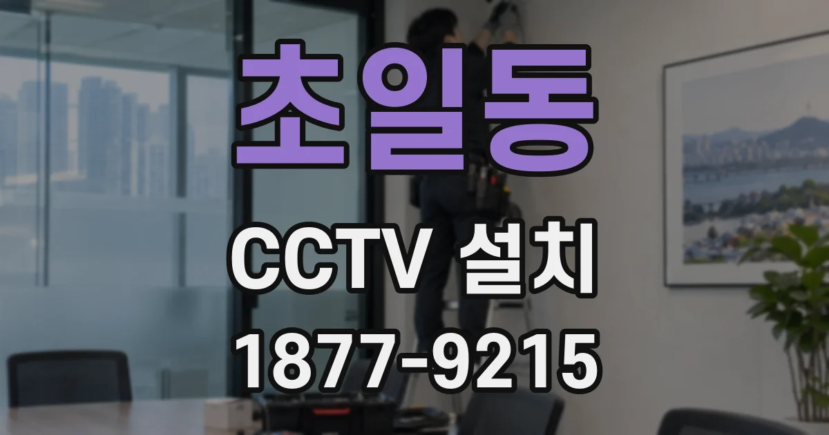 초일동 CCTV 설치