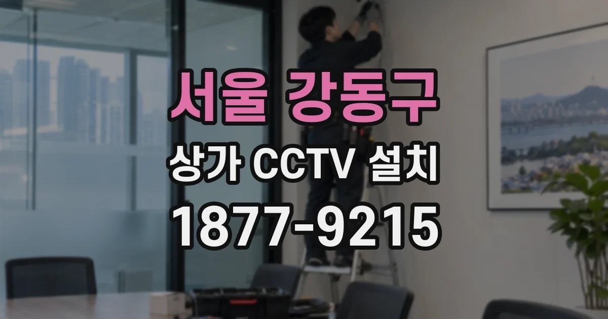 서울 강동구 상가 CCTV 설치