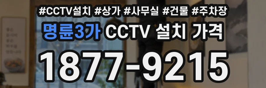 명륜3가 CCTV 설치 가격