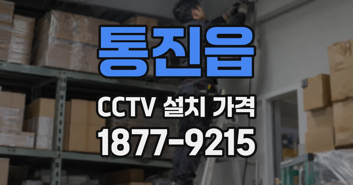 통진읍 CCTV 설치 가격