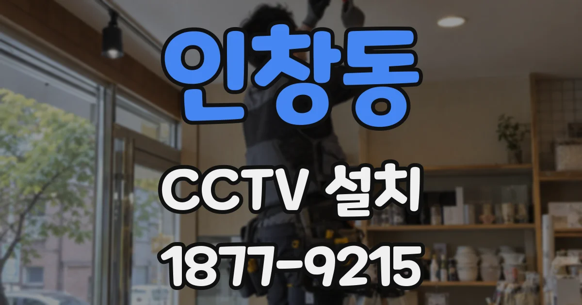 인창동 CCTV 설치