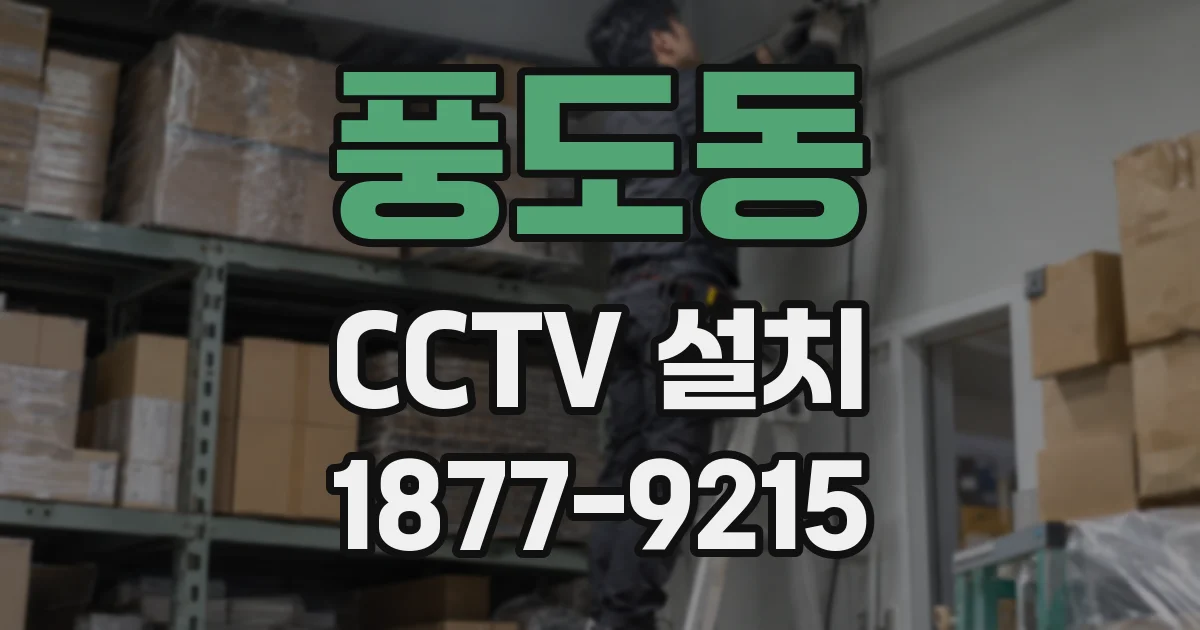 풍도동 CCTV 설치