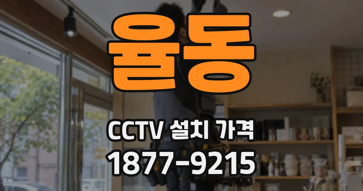 율동 CCTV 설치 가격
