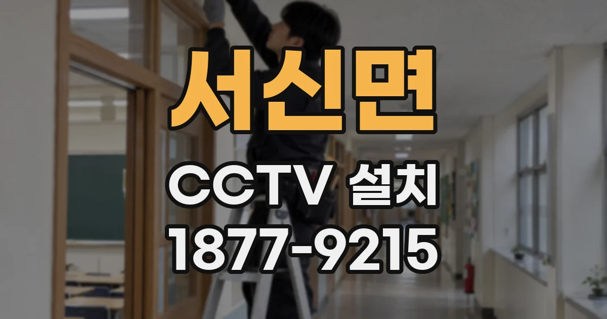 서신면 CCTV 설치