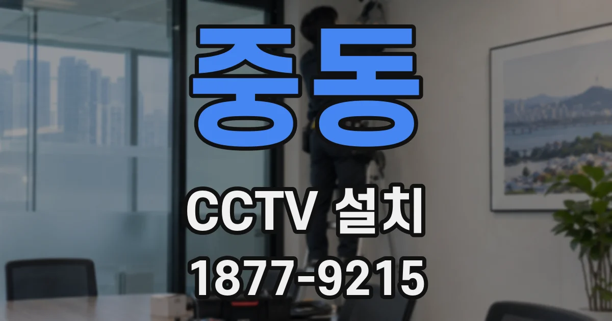 중동 CCTV 설치