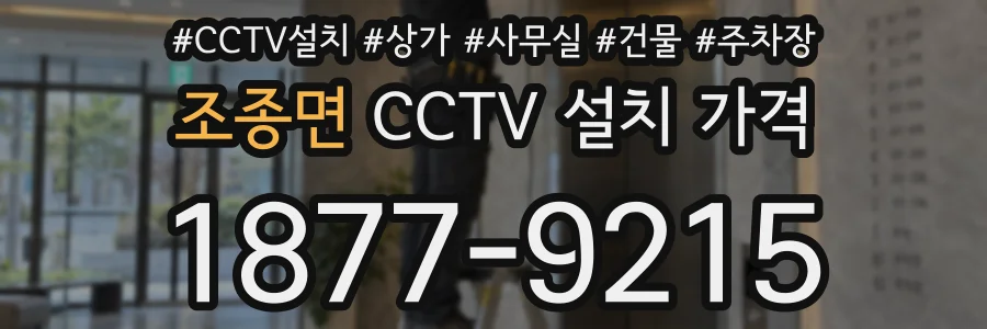조종면 CCTV 설치 가격