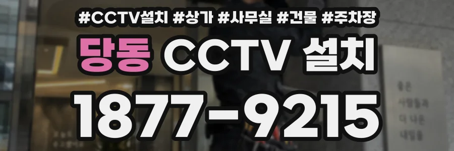 당동 CCTV 설치