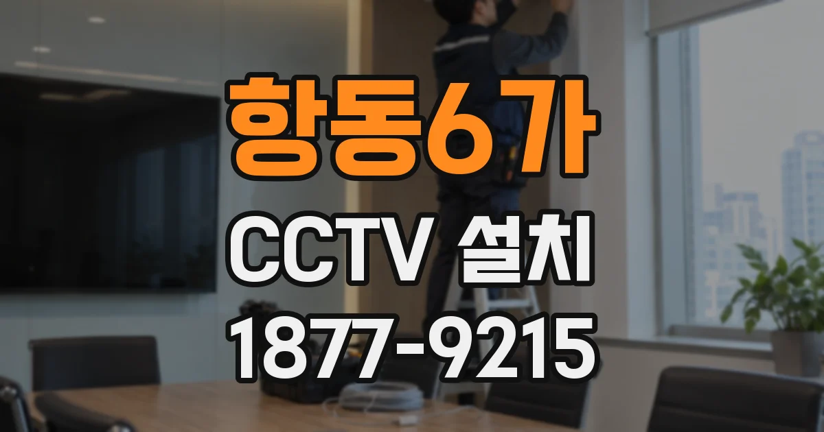 항동6가 CCTV 설치