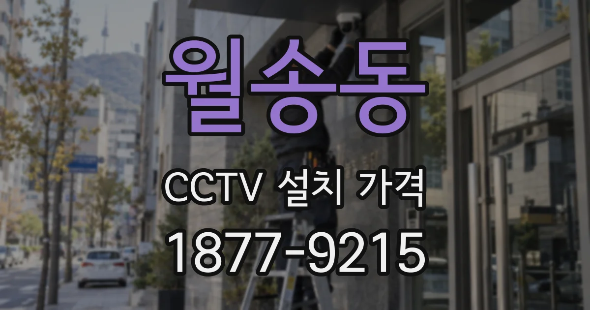 월송동 CCTV 설치 가격