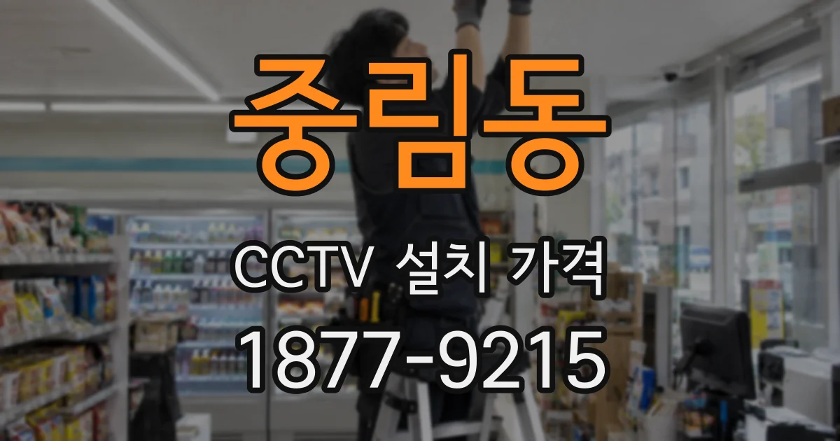 중림동 CCTV 설치 가격