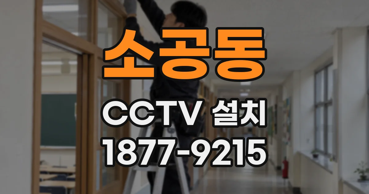 소공동 CCTV 설치