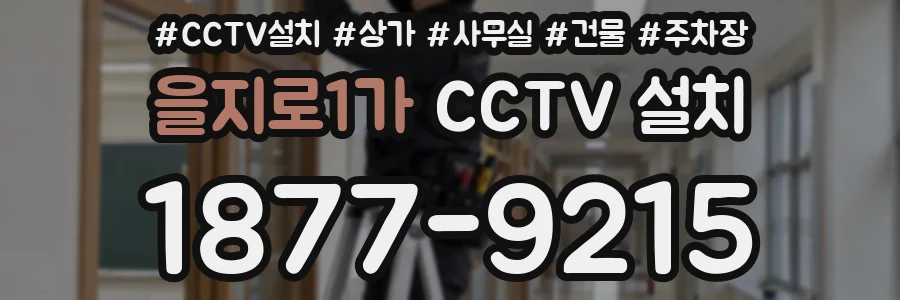 을지로1가 CCTV 설치