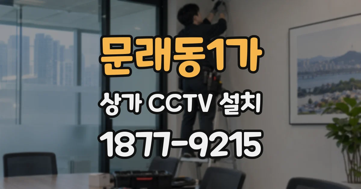문래동1가 상가 CCTV 설치