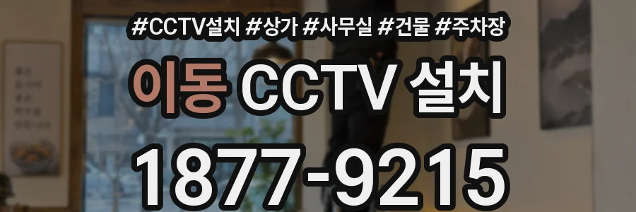 이동 CCTV 설치
