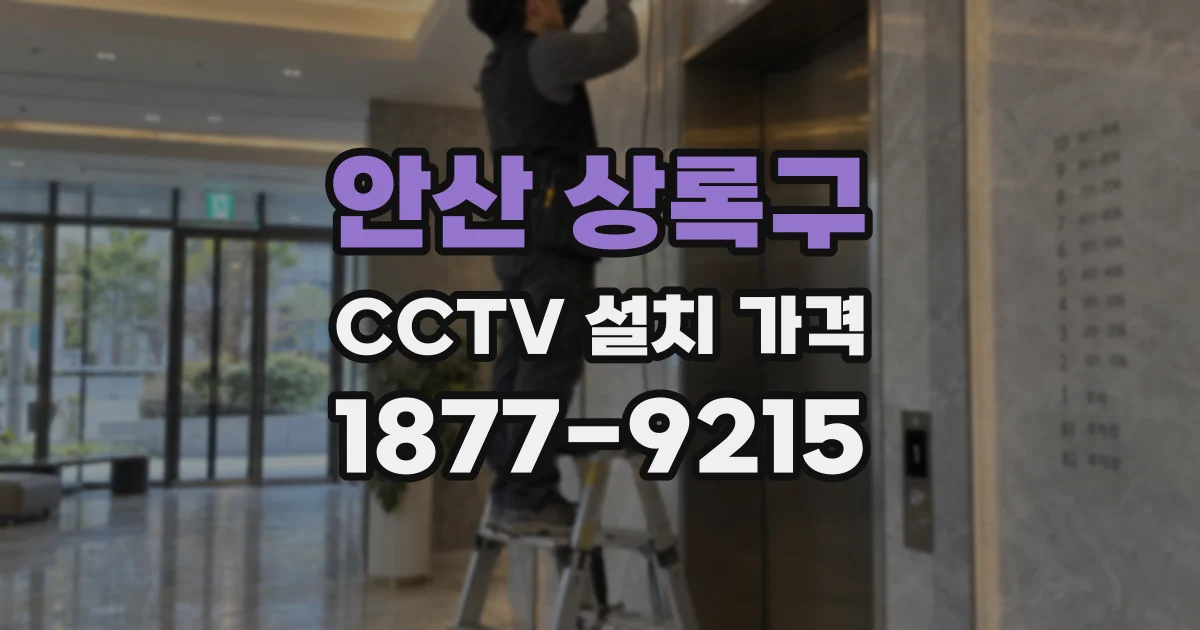 안산 상록구 CCTV 설치 가격