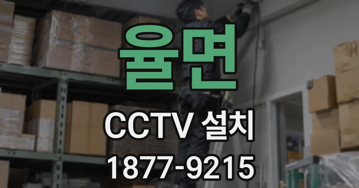 율면 CCTV 설치