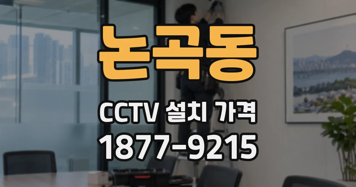 논곡동 CCTV 설치 가격