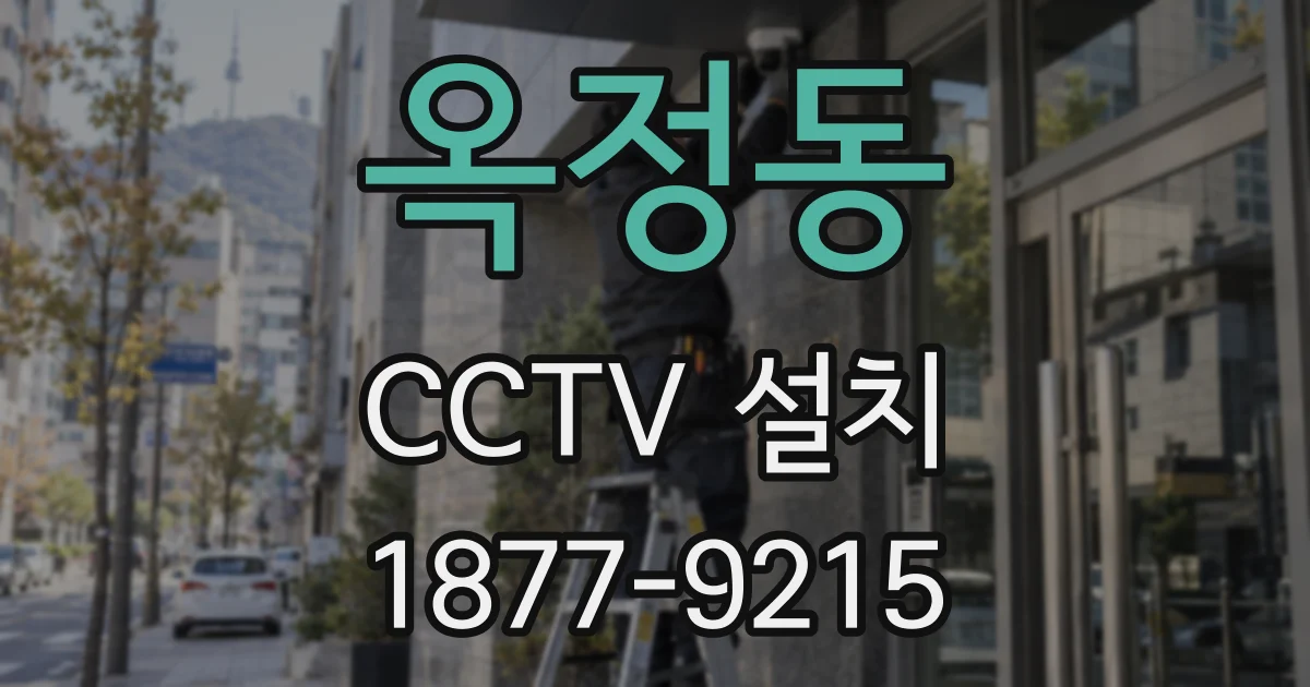 옥정동 CCTV 설치