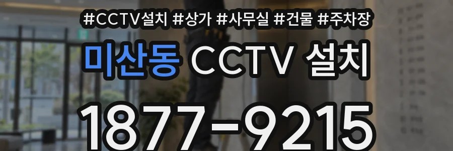 미산동 CCTV 설치
