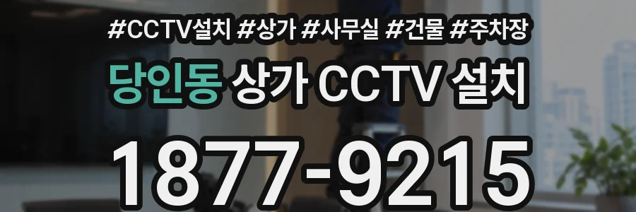당인동 상가 CCTV 설치