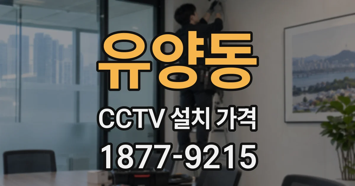 유양동 CCTV 설치 가격