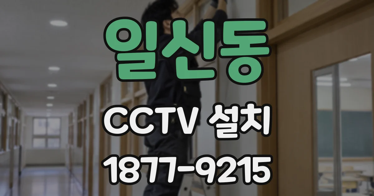 일신동 CCTV 설치