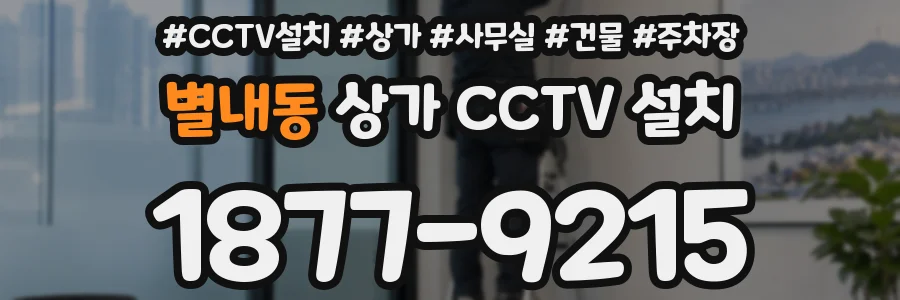 별내동 상가 CCTV 설치
