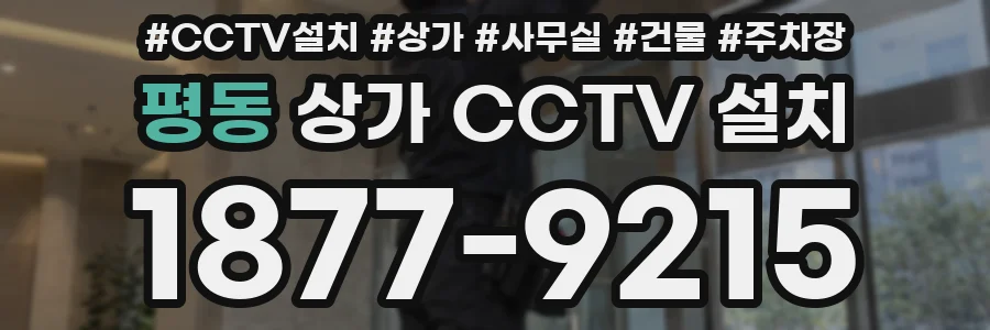 평동 상가 CCTV 설치