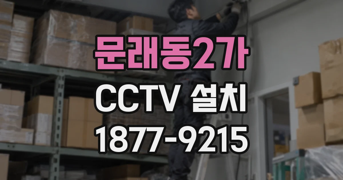 문래동2가 CCTV 설치