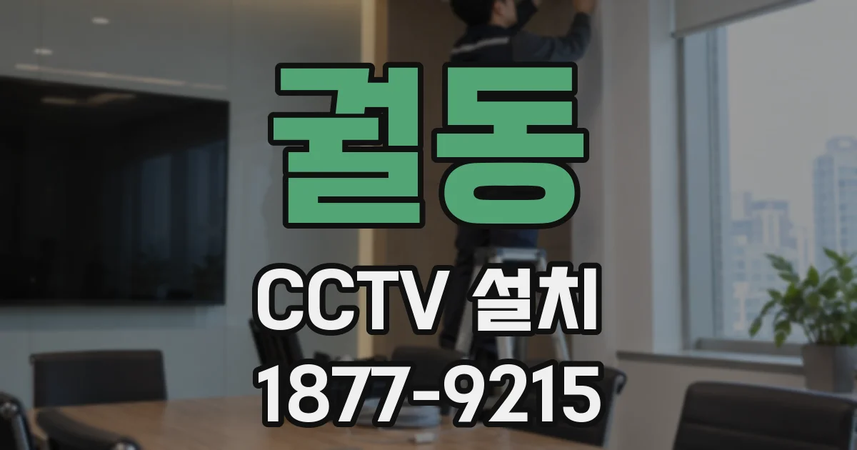 궐동 CCTV 설치