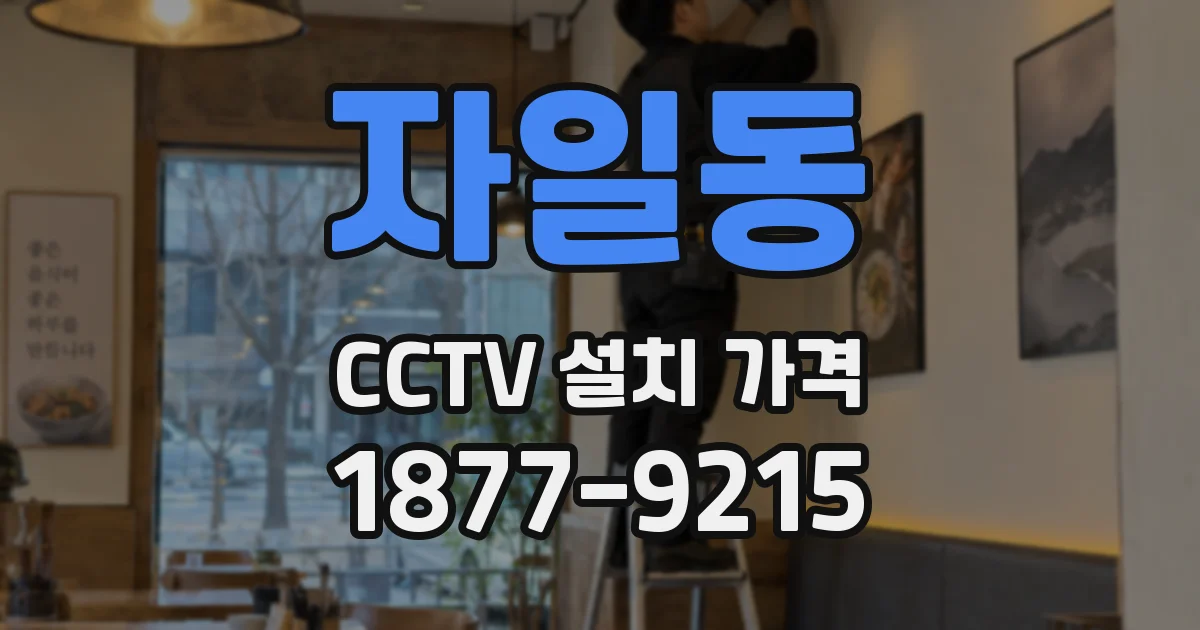 자일동 CCTV 설치 가격