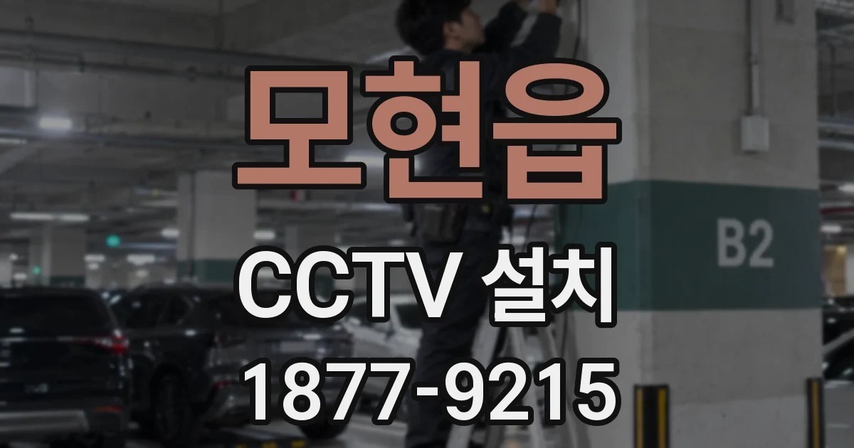 모현읍 CCTV 설치