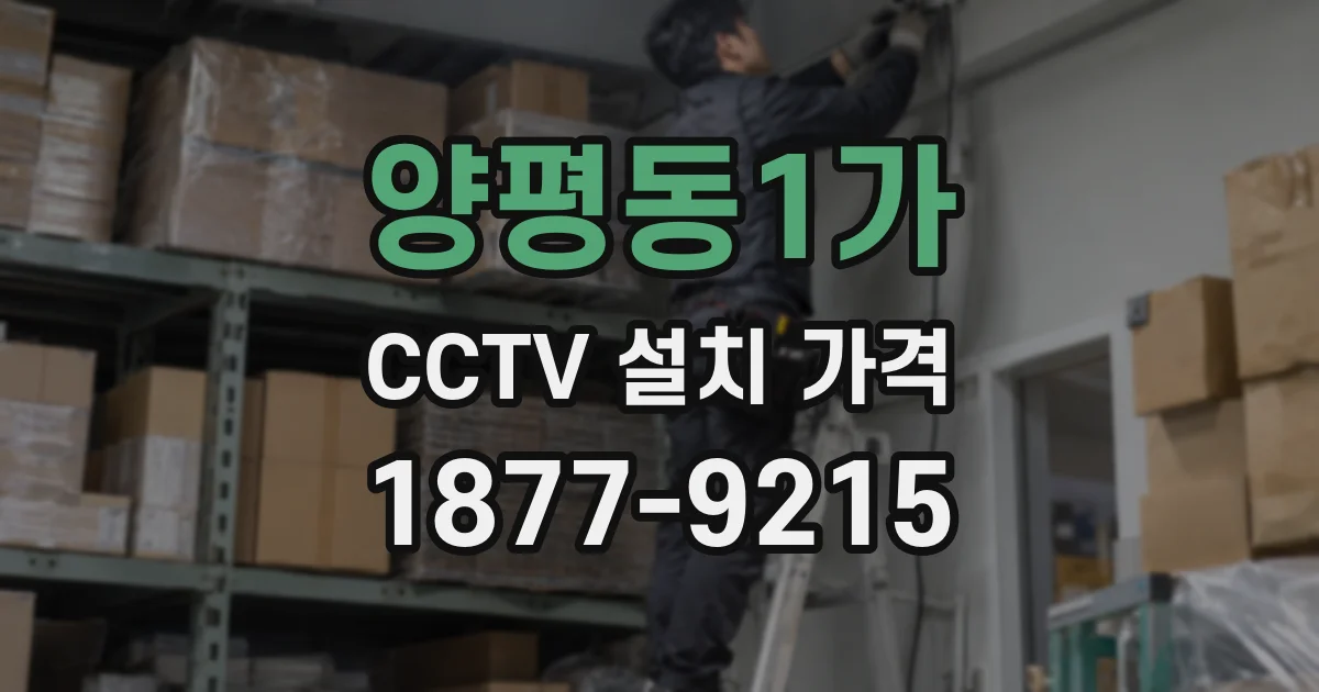 양평동1가 CCTV 설치 가격