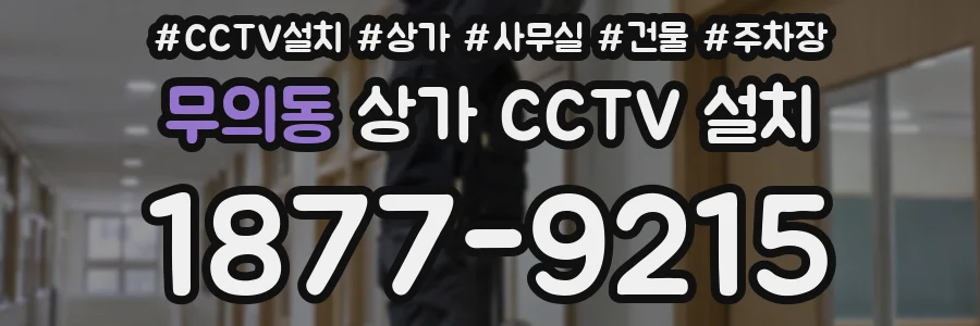 무의동 상가 CCTV 설치