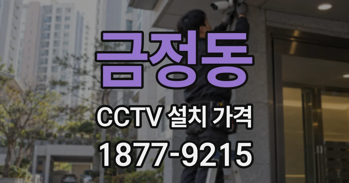 금정동 CCTV 설치 가격