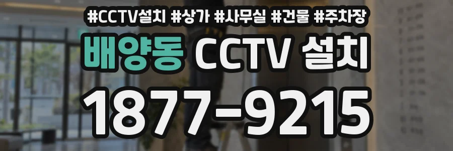 배양동 CCTV 설치