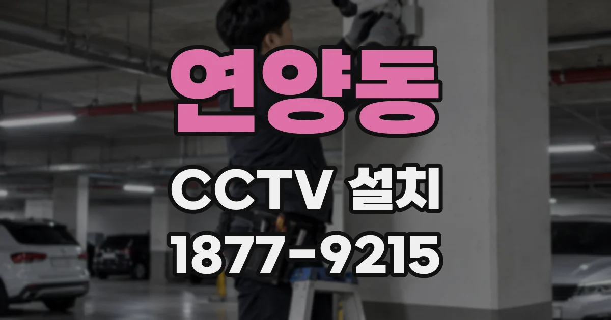 연양동 CCTV 설치