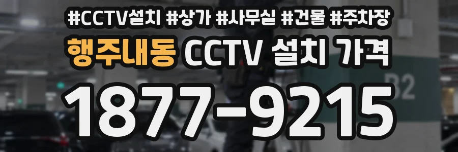 행주내동 CCTV 설치 가격