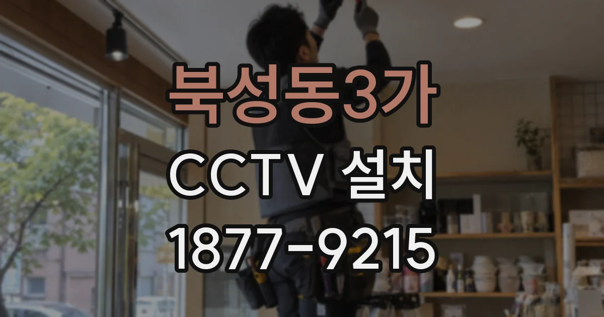 북성동3가 CCTV 설치