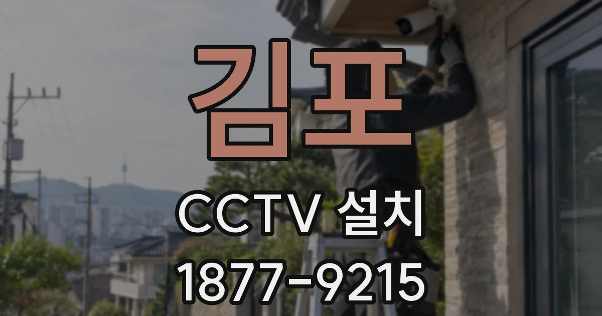 김포 CCTV 설치