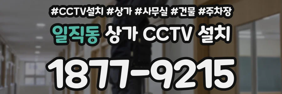 일직동 상가 CCTV 설치