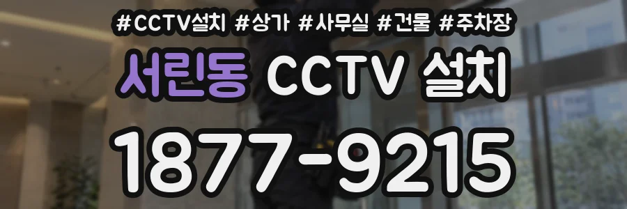 서린동 CCTV 설치