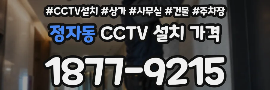 정자동 CCTV 설치 가격