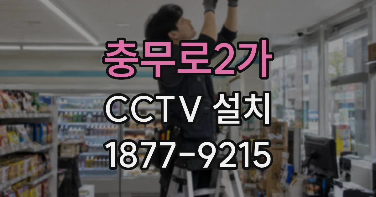 충무로2가 CCTV 설치