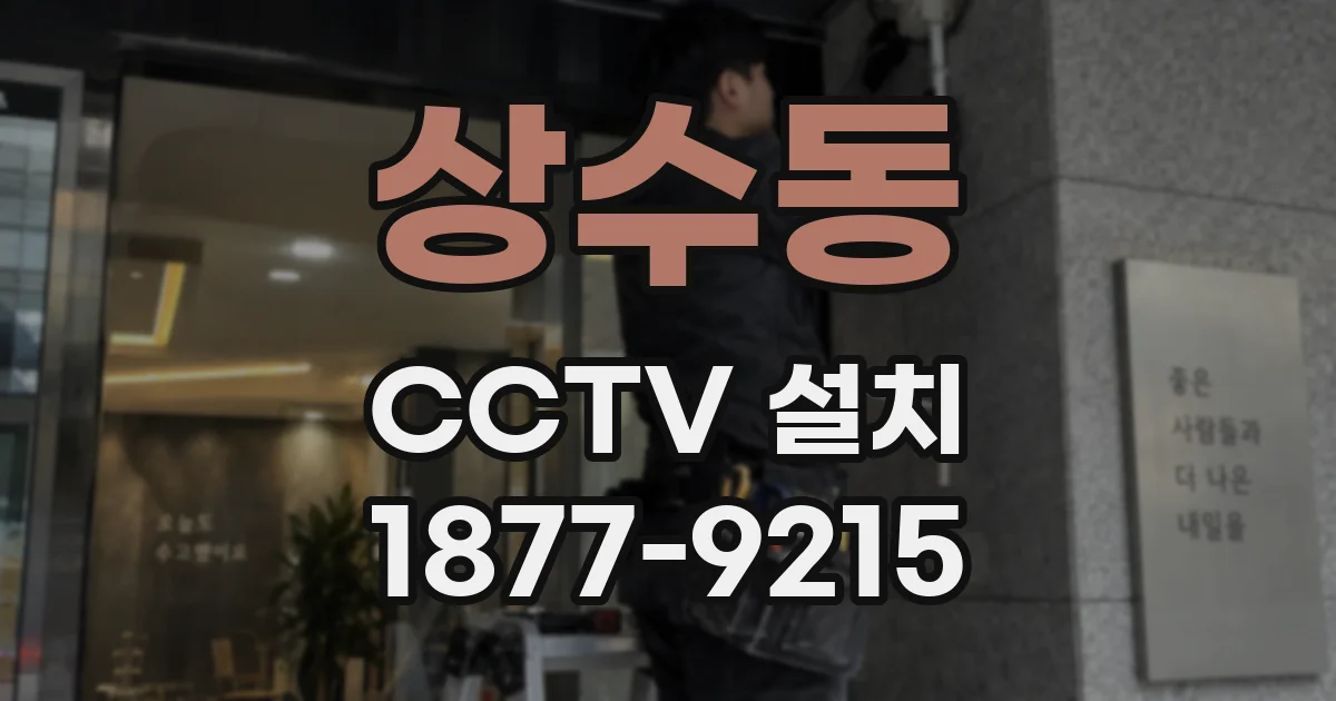 상수동 CCTV 설치