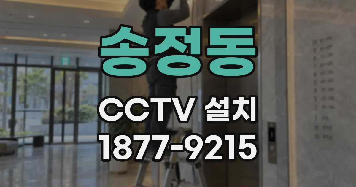 송정동 CCTV 설치