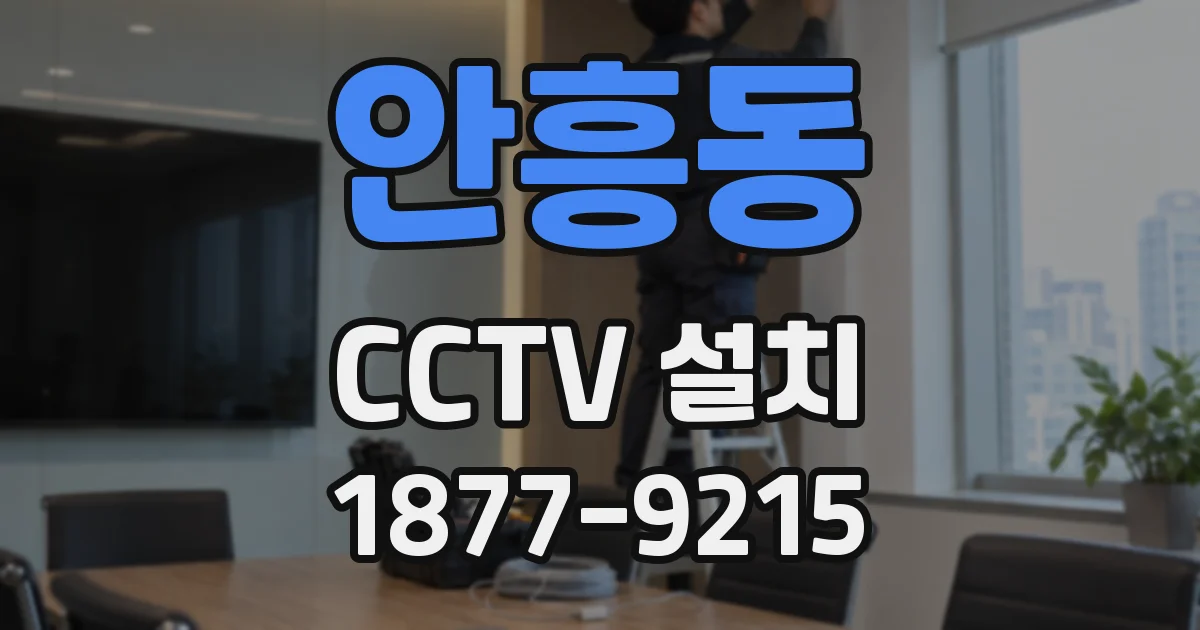 안흥동 CCTV 설치