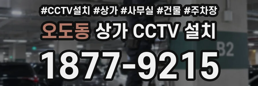 오도동 상가 CCTV 설치