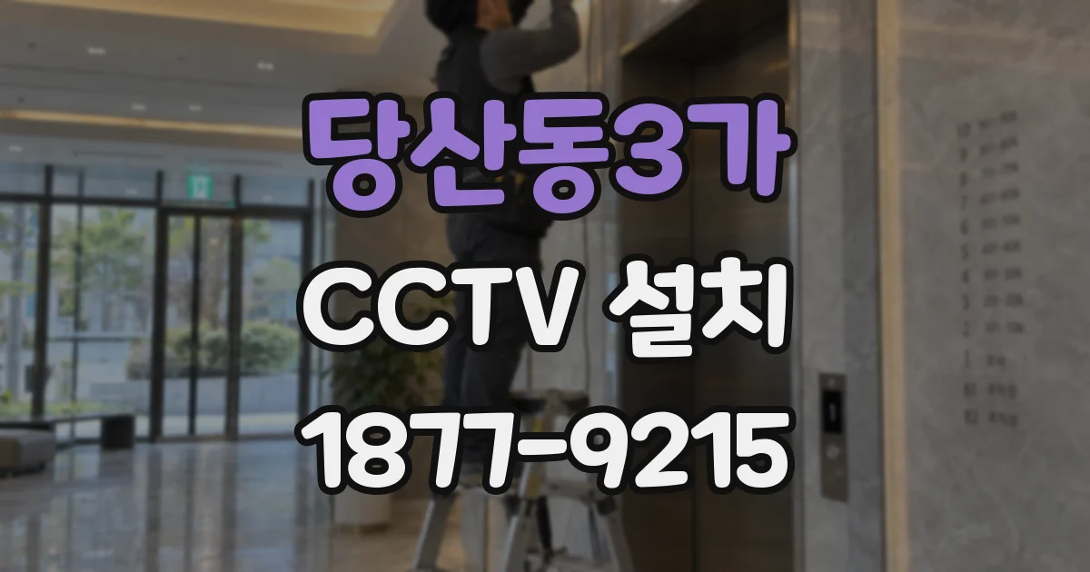 당산동3가 CCTV 설치