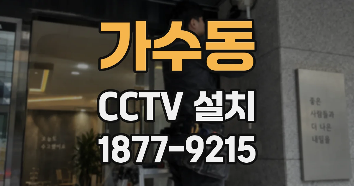 가수동 CCTV 설치